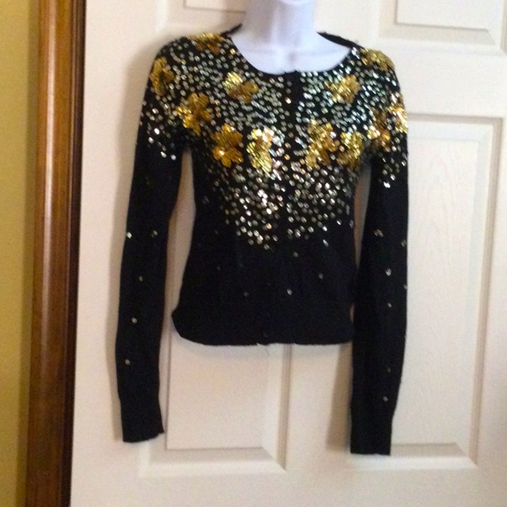 Lulumari Sequined Cardigan Sweater